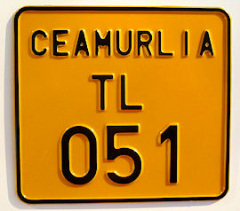 Plăcuţă înmatriculare Ceamurlia