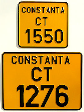 Plăcuţă înmatriculare Constanţa
